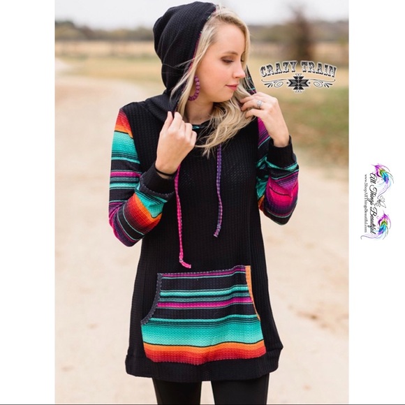 ONE LEFT! Sz Lrg⭐️ Crazy Train Fun Haver Hoodie ⭐️ - Picture 5 of 12